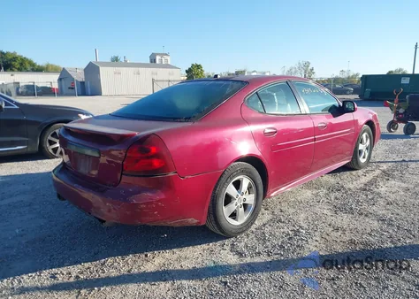 2005 Pontiac Grand Prix Gt from USA, damaged, VIN 2G2WS522451283731